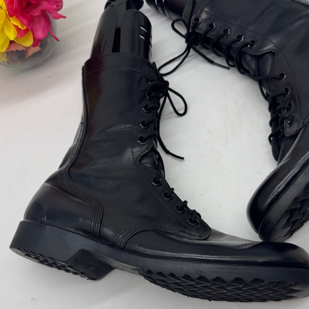 Original Issue Black Military Combat Boots Size 11.5N TB8350 - Picture 8 of 16